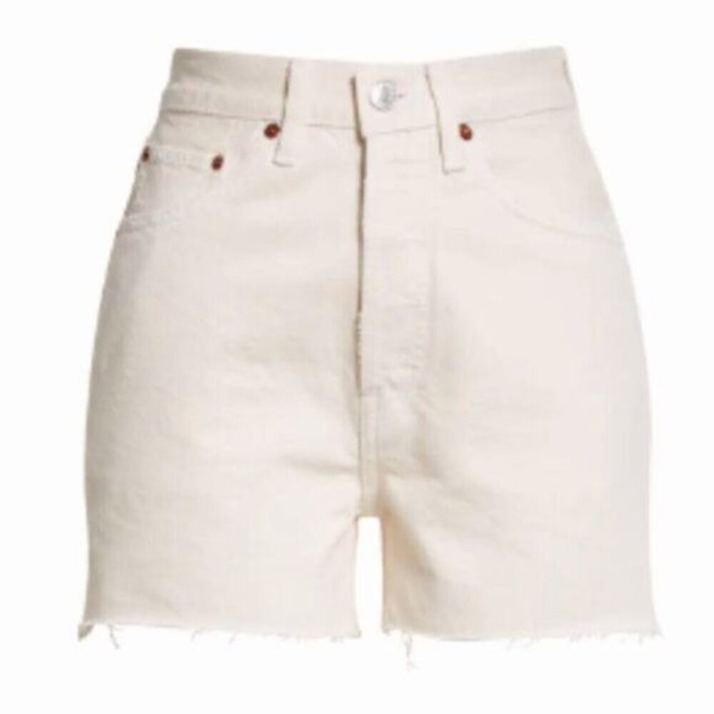 Re/Done '50s Cutoff High Waist Denim Shorts - Picture 5 of 8